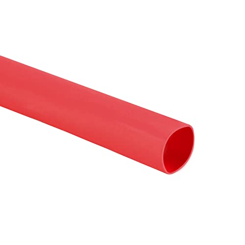 צינורות מכווץ חום חום 2: 1 עטיפת צינור שרוול כבלים, [להגנה על בידוד חשמלי] - 4.5 ממ DIA/3.3ft/אדום